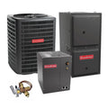 Heat Coil 14.5 Furnace Pump Gas System GM9C960603BN BTU 2 and 60,000 with Ton Goodman AFUE GSZH502410 96% CAPTA3026B4 SEER2 Upflow