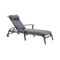 Adjustable Outdoor Chaise Lounge Chair with Cushioned Headrest and Durable Frame