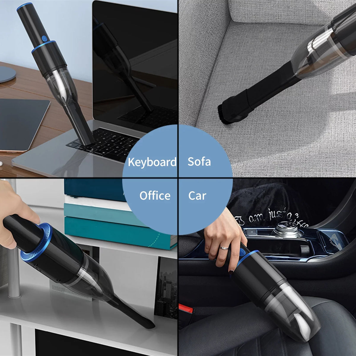 10000Pa 120W Cleaner Dust Suction Strong Cleaner Portable Home Hair Office Pet Car Cleaner for USB Handheld Anself Cleaning Gravel