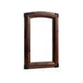 Elegant Wooden Frame with Black Accents for Artwork Display