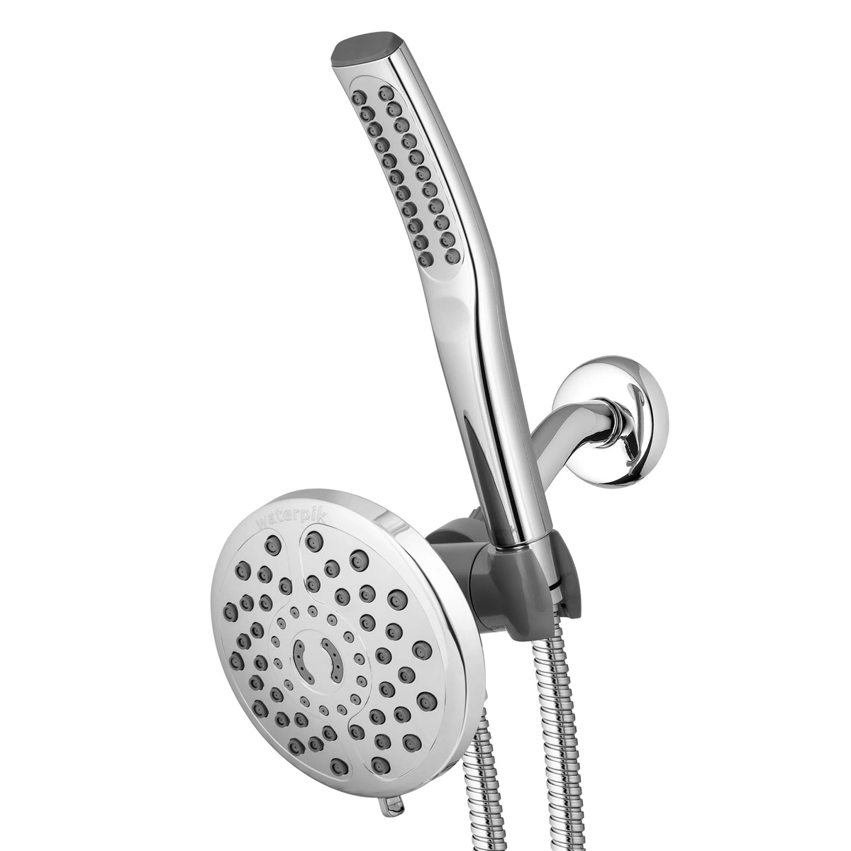 Shower Waterpik Chrome, Spa Massage, Combo with PowerWand XIB-633E-SBX-183ME PowerPulse