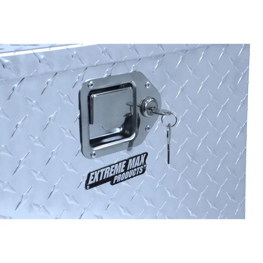 Trailers 5001.6097 Trailer Max Extreme Box Sport Tongue Storage and for Aluminum Utility Diamond-Plate Locking